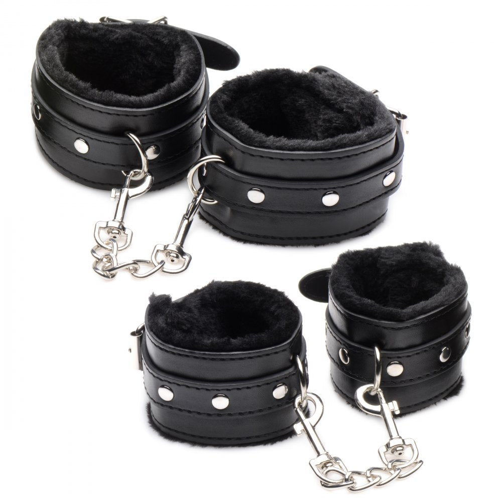 Plush 10 Piece Bondage Set